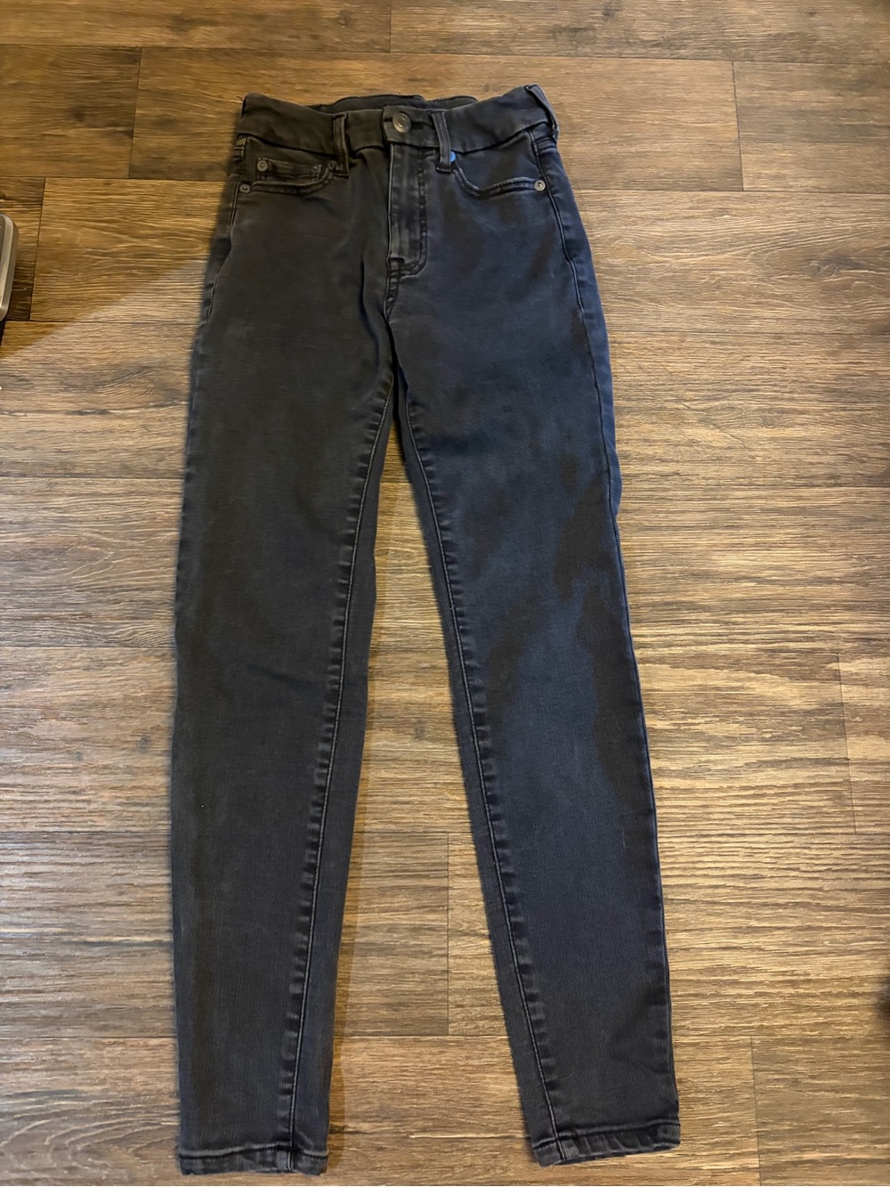 Aeropostale Jeggings Women 0 Regular Black High Rise Curvy Jegging Stretch Denim